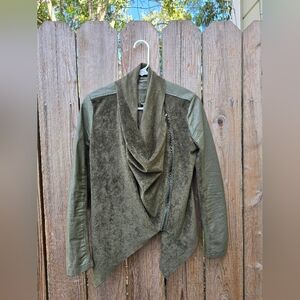 Blank NYC Faux Leather Suede Jacket